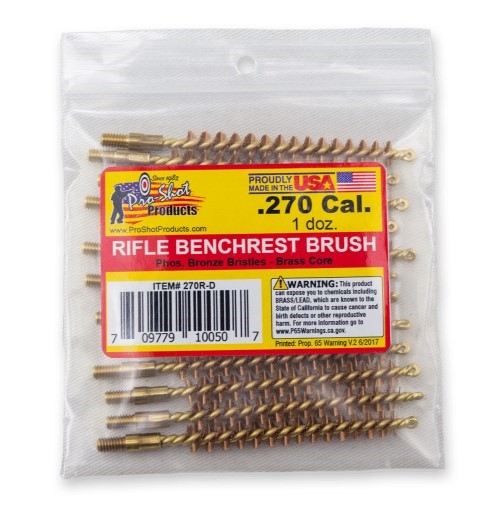 PROSHOT .270 CAL. BRUSH - 12 QTY. BULK PACK 270R-D - Win Repeating Arms Promotion